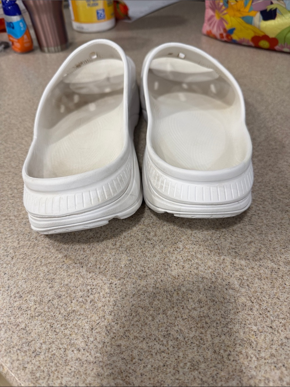 Hoka recovery slides White Slide Sandals - Cushioned Platform Look - Picture 3 of 5
